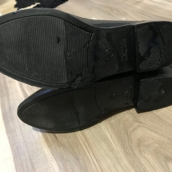 Michael Kors Ladies Black Patent Rain Boots Size 9 - Picture 6 of 6